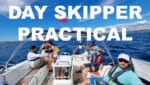Students participating in Rya Day Skipper Practical Course on a sailing boat in Croatia
